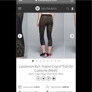 Lululemon cropped leggings